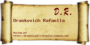 Draskovich Rafaella névjegykártya